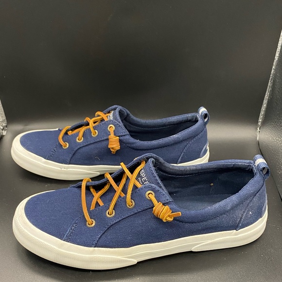 Sperry Pier Wave LTT Women’s size 9 navy slip on sneakers Preowned - Picture 5 of 8